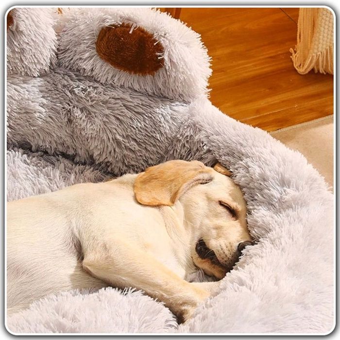 Legowisko Dla Psa Kota Miękkie Posłanie Wodoodporne Poduszka Shaggy