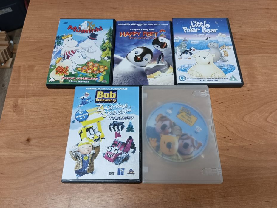 Bajki na płytach Muminki, Happy feet, Bob budowniczy Bracia Koala..
