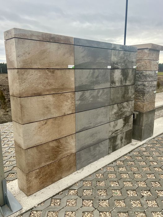 Pustaki ogrodzeniowe Drewbet CUBO plyty betonowe 2 stronne