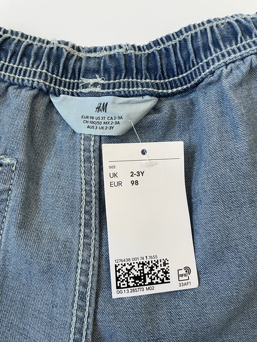 Дитячі джинсові шорти H&M для хлопчика 2-3 років, 98 см