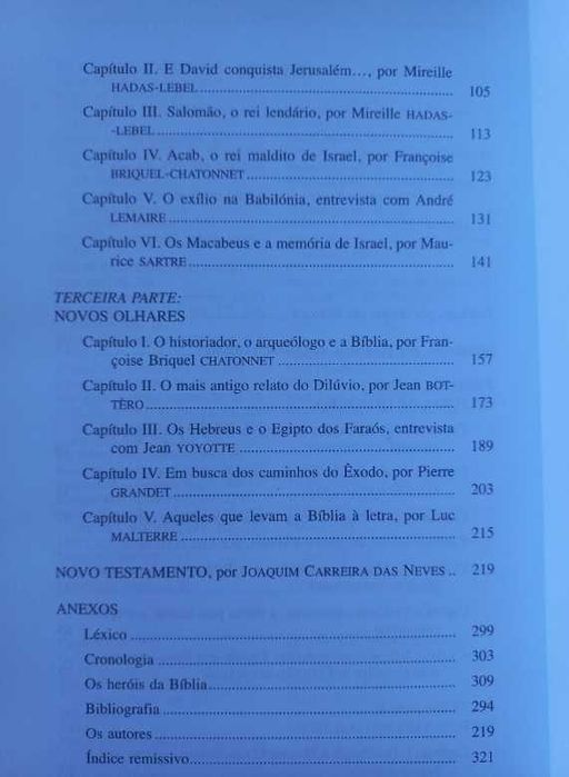 A Bíblia; Lugar da História - Françoise Briquel-Chatonne