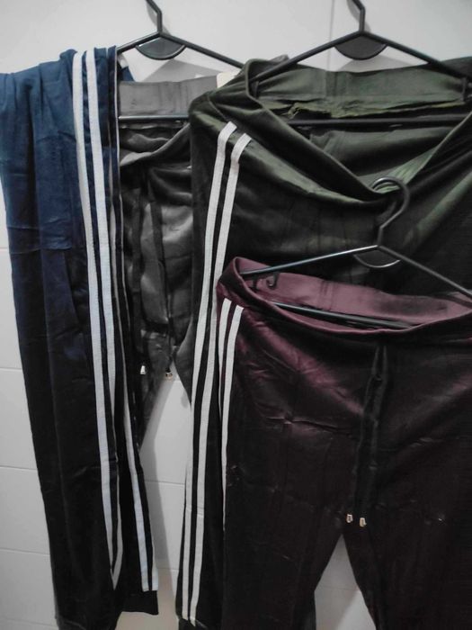 Spodnie duże, wygodne, welur 5/7 xl oliwkowe