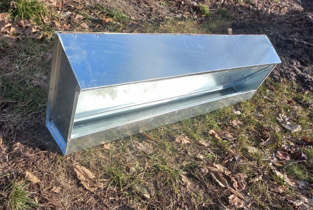 Бункерні годівниці кормушки для птиці кури зкришкою 1000х130х300 качки