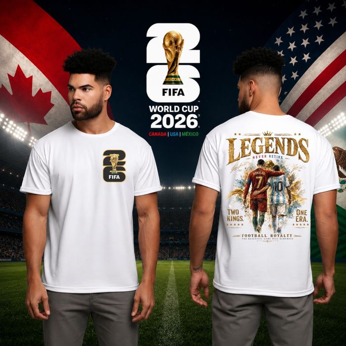 Camisola lendas Ronaldo + Messi