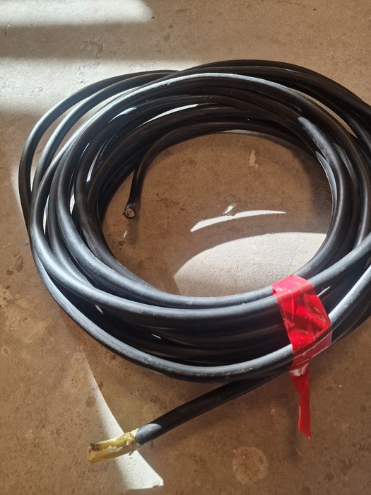 Kabel 3x4 15m czarny gruba otulina