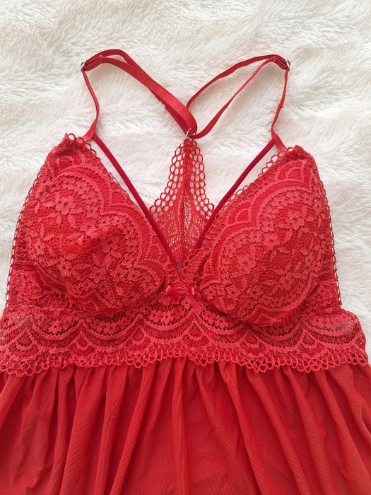 Червоний  пеньюар розмір S