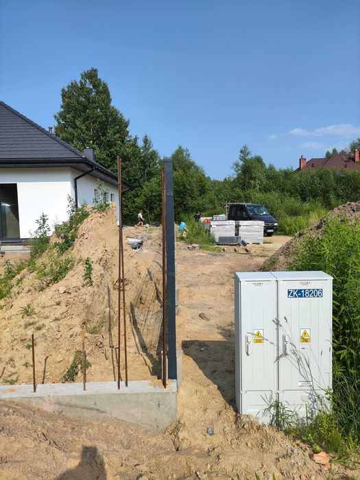 Ogrodzenia ogrodzenie panelowe panele słupki brama furtka płot palety