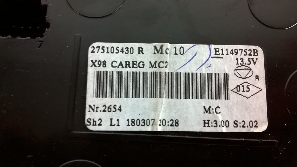Botão Sofagem / Climatronic 275105430R - RENAULT CLIO IV