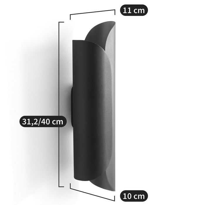 Lampa ścienna kinkiet czarny NOWY