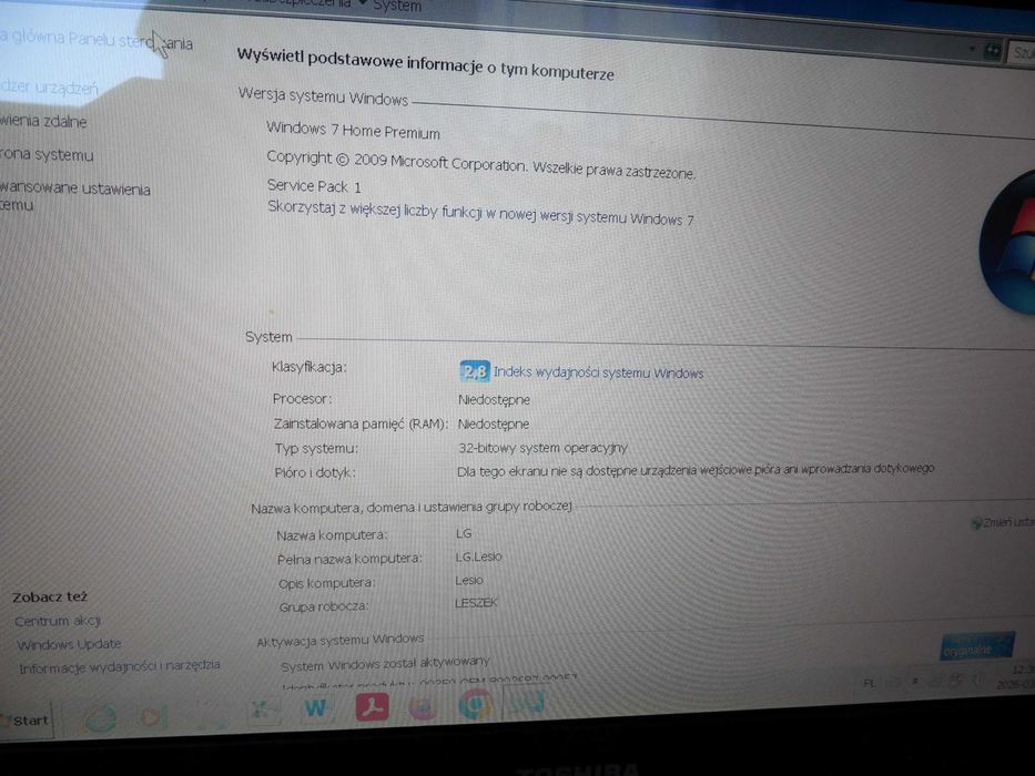 Laptop TOSHIBA PRO U 200