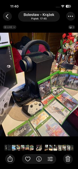 Xbox x 1 tb gry podstawka schuchawki