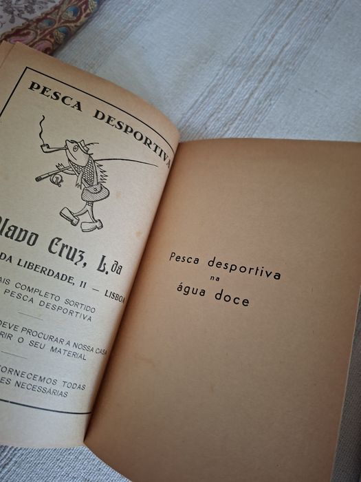 Manual antigo curioso de Pesca Desportiva de Água Doce