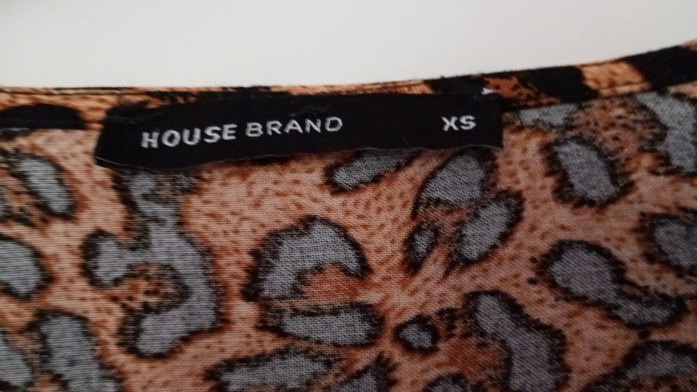 Sukienka w panterkę jak nowa babydoll