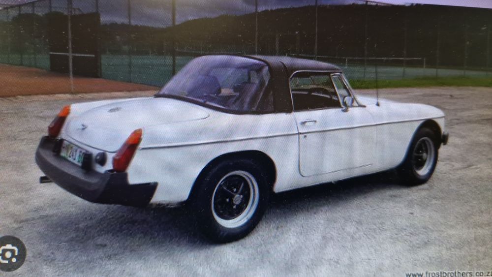 Capota rigida TARGA para MG B