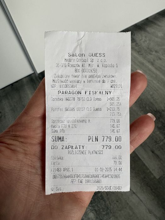 Oryginalna torebka Guess Noelle II 4w1!!!