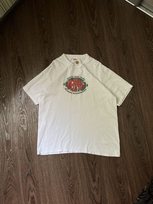 Legit! Футболка supreme authorized dealer x bape