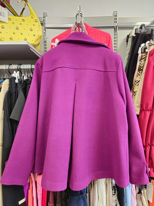 Płaszczyk śliwka krótki Plus Size Italy, Cudo !!!