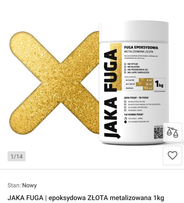 Fuga złota epoksydowa
