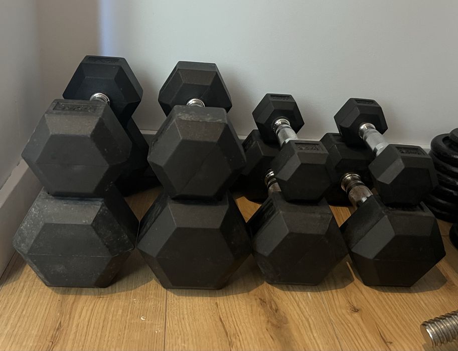 Halteres hexagonais 2,5kg/5kg/7,5kg/10kg