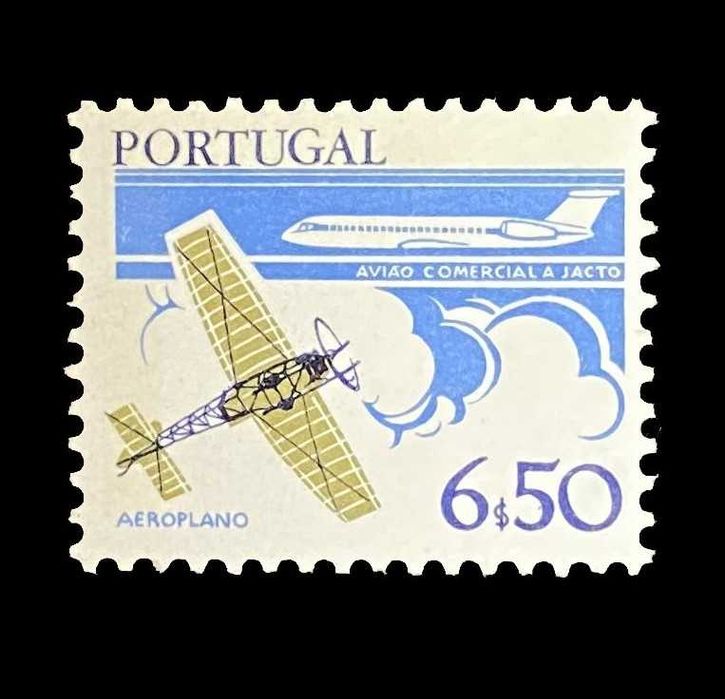 Selo Aeroplano – Aviação Comercial 1980 6$60