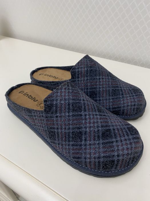 Чоловічі тапочки  Inblu,анатомічна замшева устілка.Бежеві та сірі