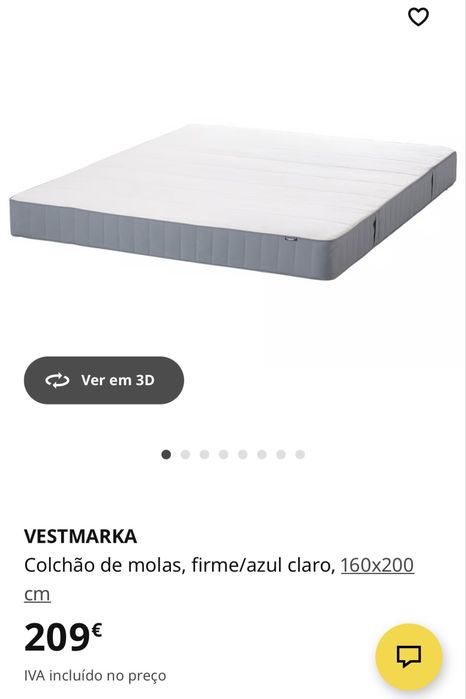 Cama de casal Ikea 160x200