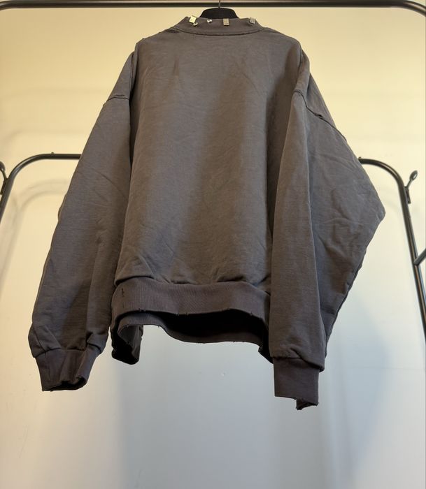 Balenciaga Pierced Round Sweatshirt Bluza Oversized Kolczyki Unisex L