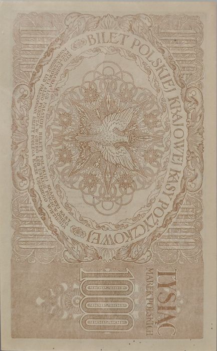 1000 Marek  1919 UNC PMG 62 Seria ZR.Rzadka  , Stan 1  nie 1916