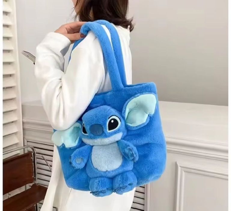 Stich Disney Стіч стильна сумочка з хутром і довгою ручкою