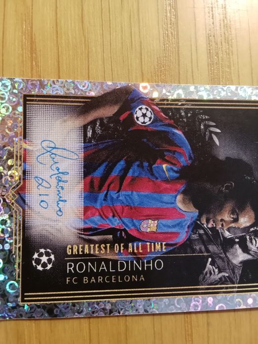 Cromo autêntico da topps de colecionador do Ronaldinho gaúcho