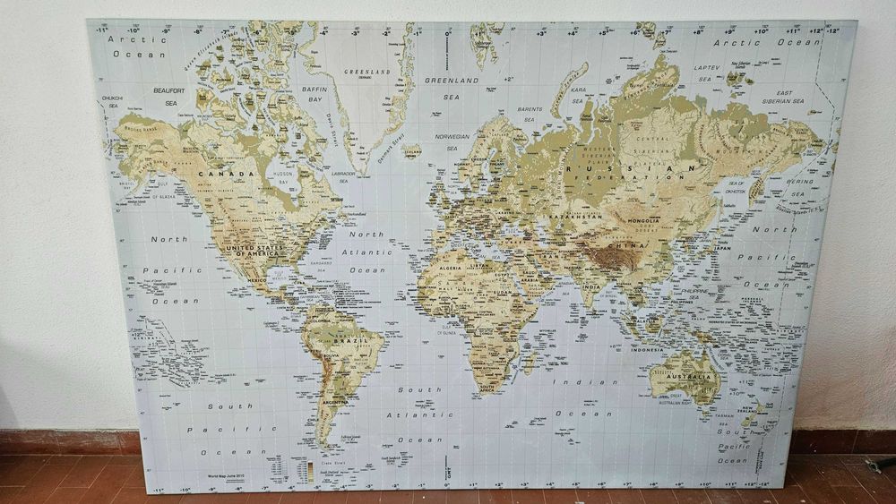 Quadro Mapa Mundo IKEA64551821566849120