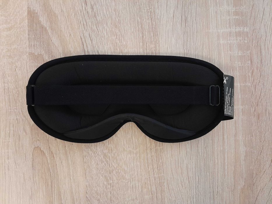 Nowa solidna maska na oczy, opaska do spania SPILBERGEN, k. czarny