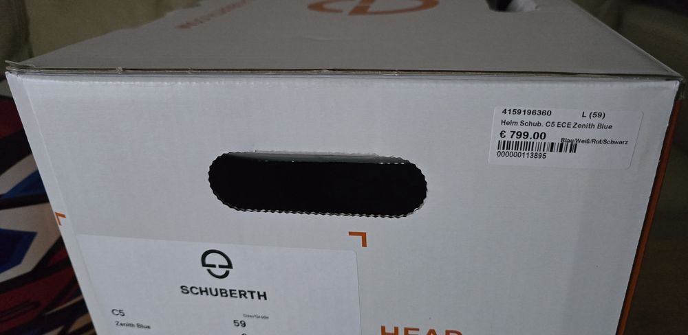 Kask szczękowy Schuberth C5 ZENITH BLUE rozm. L - 07.04.2026