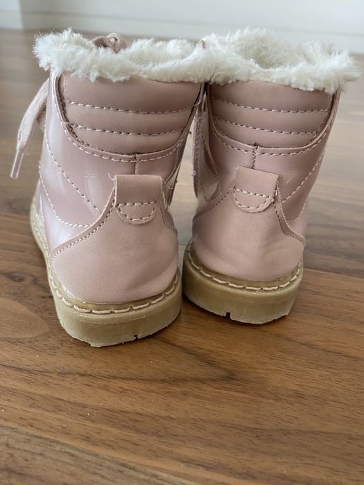 Botas criança verniz rosa