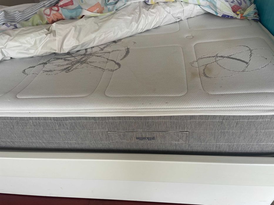 Cama de solteiro com gaveta | 2 colchões | 1 estrado