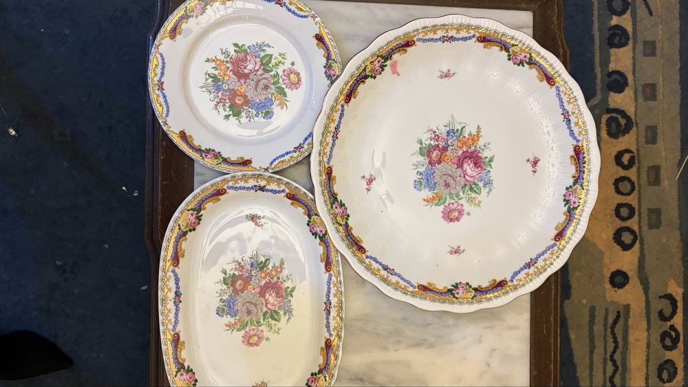 3 travessas procelana  Limoges vintage