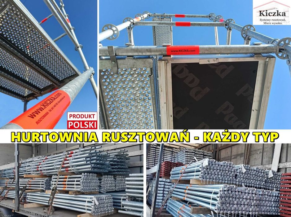 Tanie RUSZTOWANIA Systemowe WYPRZEDAŻ Rusztowanie PLETTAC Bauman Modułowe - Hurtownia