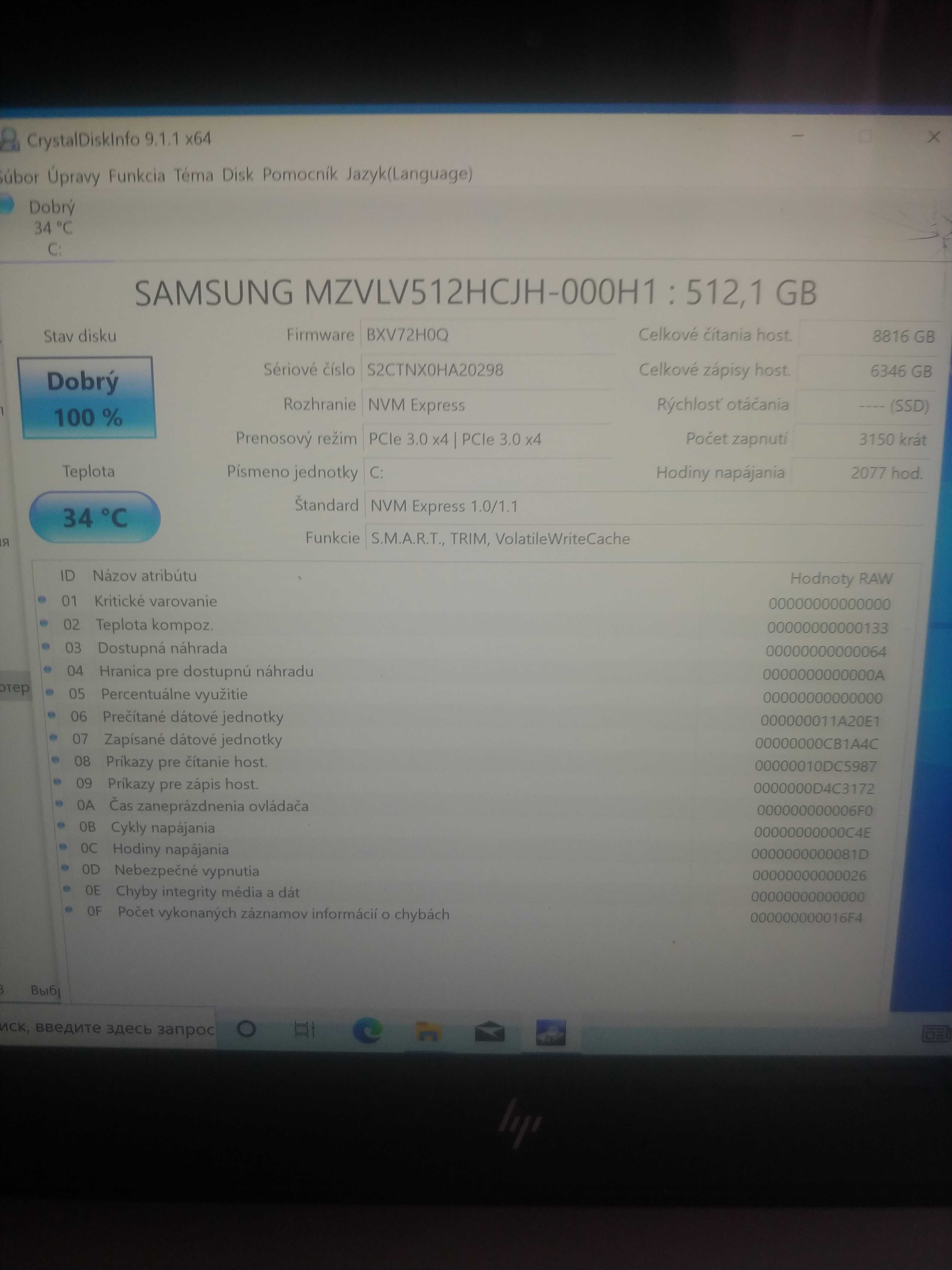 Ssd Samsung MZVLV512HCJH 000H1 512 M.2 PCIe NVMe 2280 999 Olx