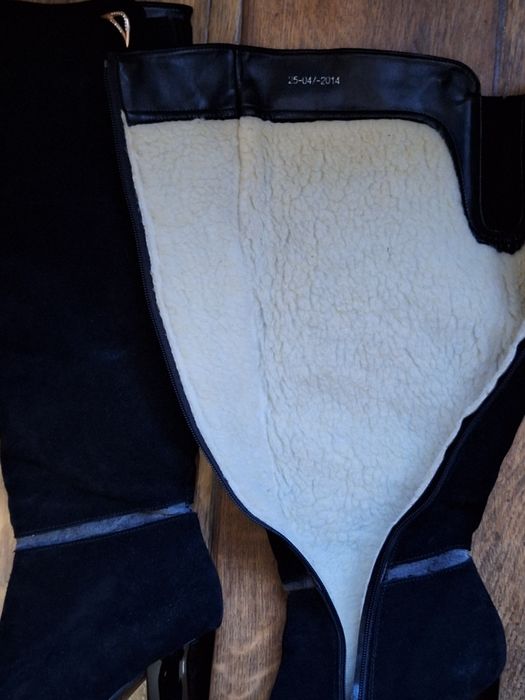 Сапоги сапожки жіночі теплі зимові замшеві 38р.Сапоги женские зима 38р