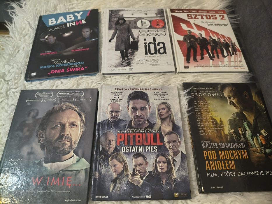Zestaw 6 filmów DVD Kino Polskie | Pitbull, Ida, Pod Mocnym Aniołem