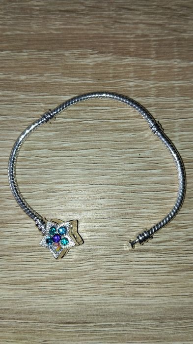 Bransoletka nowa z gwiazdką 15 cm cyrkonie