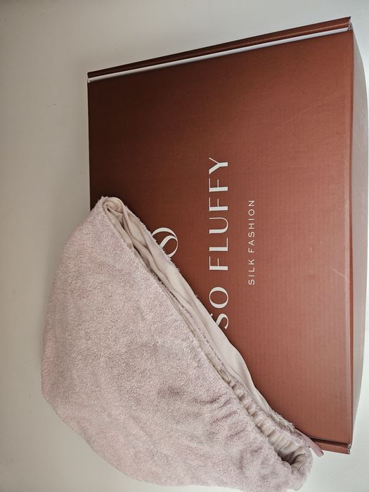 Turban na włosy jedwabny So Fluffy Ręcznik