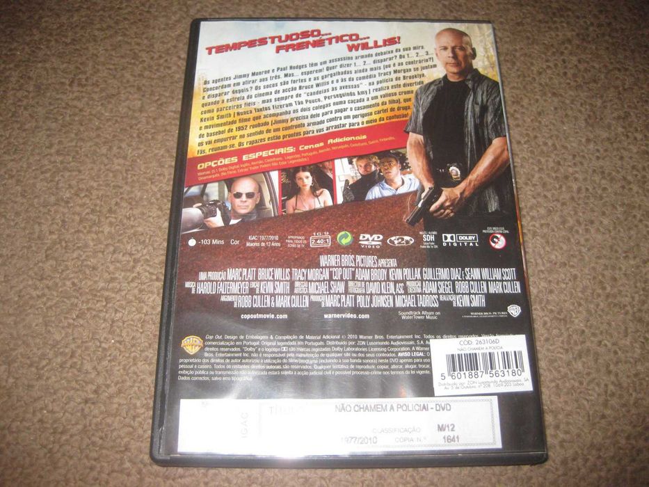 DVD "Não Chamem a Polícia" com Bruce Willis