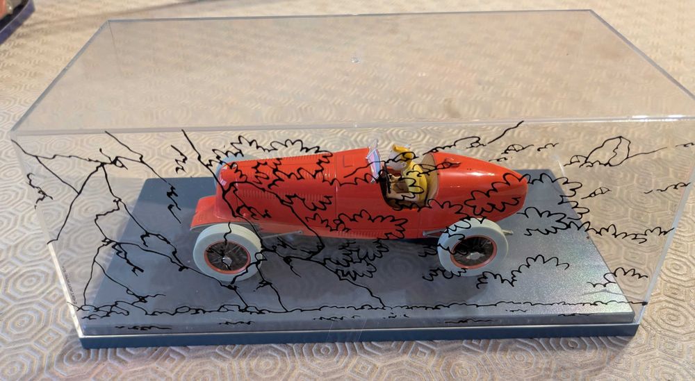 Tintim O Carro de Corrida Vermelho do álbum Os Charutos do Faraó 1/24