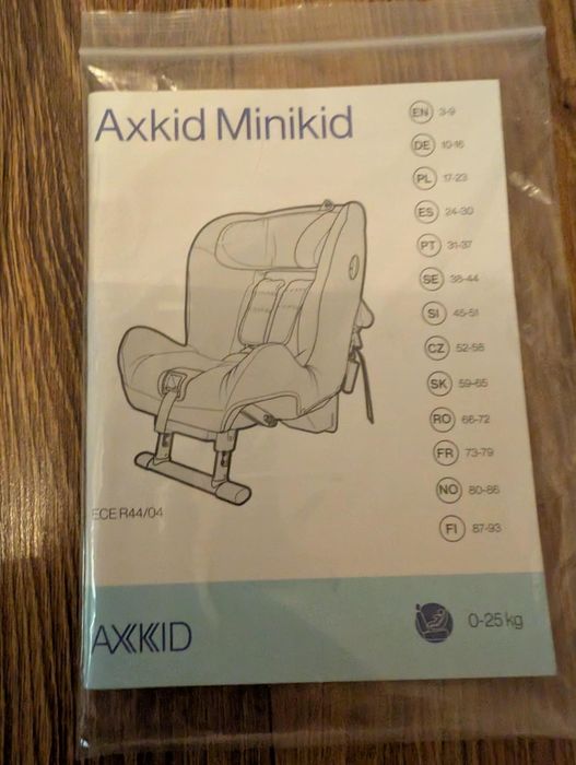 Fotelik samochodowy Axkid Minikid 0-25 kg