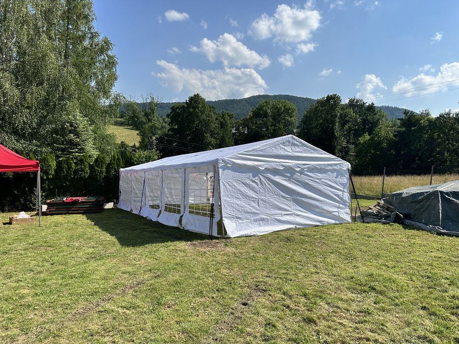 Wynajem namiotu imprezowego 4x4 4x8 4x12 5x10 podłoga stoły krzesła