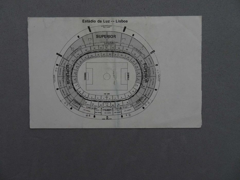 Bilhete futebol Portugal 91 VI Campeonato Mundial de Juniores junho