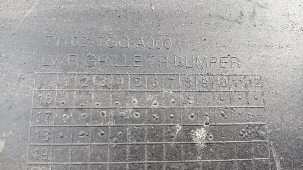 Avental de parachoques Honda Civic 2018