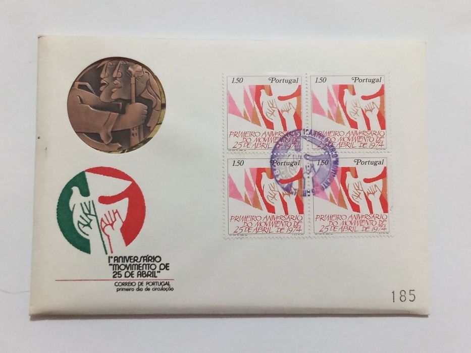 Filo-Medalhística - 1º aniversário do Movimento 25 de Abril