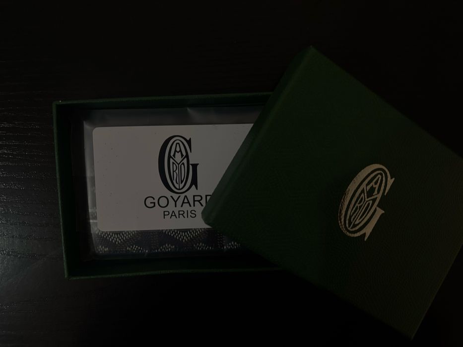 Carteira Goyard navy blue